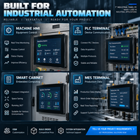PC industriel Intel 7 pouces J1900 J6412 Core i3 i5 i7 avec écran tactile sans ventilateur, ordinateur HMI pour l'automatisation industrielle