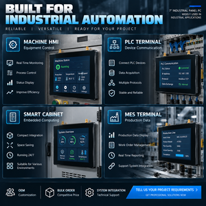 คอมพิวเตอร์อุตสาหกรรมหน้าจอสัมผัสขนาด 7 นิ้ว Intel Industrial Panel PC J1900 J6412 Core i3 i5 i7 แบบไม่มีพัดลม HMI สำหรับระบบอัตโนมัติในโรงงาน - Product Image 5