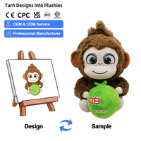 Fabricant de jouets en peluche personnalisés, peluches rouges douces personnalisées, jouets de mascotte personnalisés