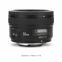 Objectif Yongnuo YN50mm F1.8 AF plein format à grande ouverture pour monture EF DSLR, autofocus, taille de filtre 52mm, noir