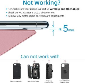 แท่นวางโทรศัพท์พร้อมที่ชาร์จไร้สาย 15W สำหรับ iPhone Samsung  พร้อมที่ใส่ปากกา  รองรับการพิมพ์โลโก้ OEM  และชาร์จเร็ว - Product Image 2