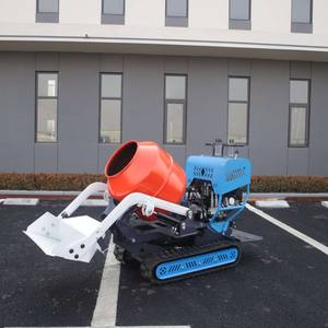 Mezclador de hormigón portátil móvil CE gasolina mezclador de hormigón sobre orugas dumper mortero mezclador de hormigón autocargable - Product Image 2