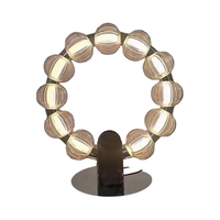Lampes de table LED contemporaines, élégantes et stylées XCT9298 avec éléments en fer/verre/acrylique pour la chambre à coucher, le salon, la décoration intérieure