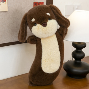 Peluche <span class=keywords><strong>Teckel</strong></span>, Jouet en Peluche Chien Long Vintage, Super Doux, Coussin Cylindrique Décoratif pour Chambre et Canapé - Product Image 6