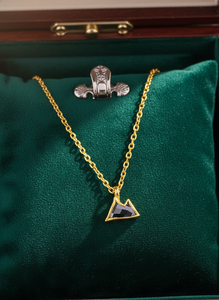 Collar de Diamantes Raros Naturales en Oro Amarillo de 14k, Estilo Sal y Pimienta, Romántico y Elegante, Joyería Unisex para Regalo - Product Image 3