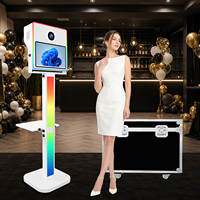 Marco de Luz LED para Cabina de Fotos DSLR, Compatible con Impresora y Cámara, Máquina de Fotos Instantáneas para Selfies, para Bodas