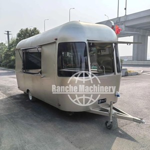 <b>Small</b> Stainless Steel Food <b>Trailer</b> Mobile Dining <b>Car</b> Food Truck Grilling Cart Snack Food Ice Cream Rust Resistant Outdoor Unit - Product Image 3