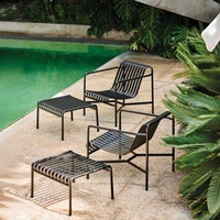 Juego de Muebles de Jardín de Diseño Nuevo 2026, Silla de Hierro para Exteriores, Sofá para Patio de Villa y Mesa y Silla Comerciales, Juego de Jardín de Lujo para Tiendas