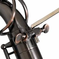 Support de microphone rotatif à 360° pour saxophone avec pince en cuivre et plastique pour enregistrement