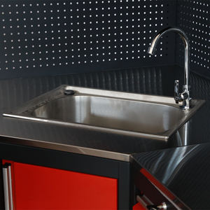 <span class=keywords><strong>Stazione</strong></span> Garage Combinata in Acciaio per Lo Stoccaggio all'Ingrosso di Fabbrica OEM&ODM ROSSO - Product Image 3