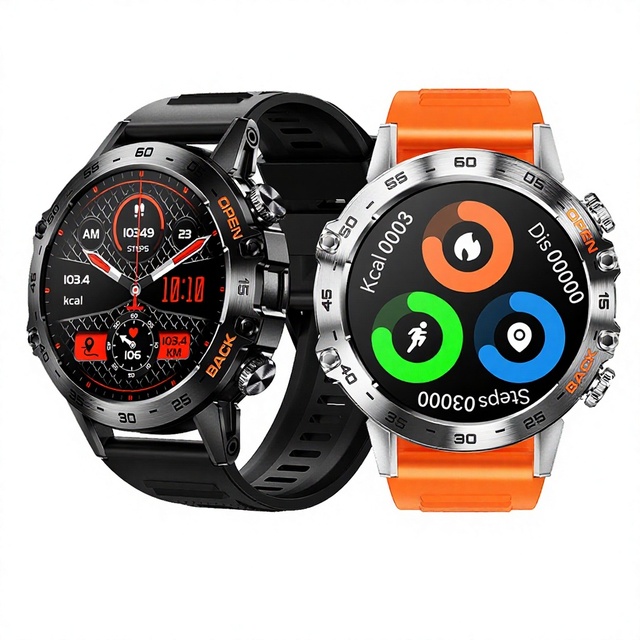K52 Smart Watch Men IPS Screen Bluetooth Call Custom Dial Heart Rate Health Monitoring Outdoor Sport Smartwatch