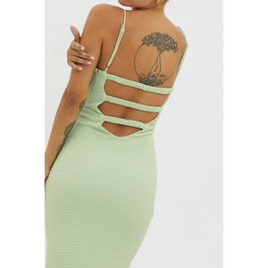 Vestidos Maxi de Verano para Mujer, Diseño Moderno, Sexy, Sin Mangas, Ajustados, Tejidos, con Estampado Floral, Casuales - Product Image 4