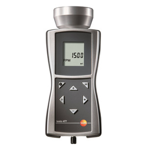เครื่องวัดความเร็วรอบแบบอิเล็กทรอนิกส์ LED รุ่น Testo 477 ของเยอรมัน 220V ความแม่นยำสูง แบบพกพา สำหรับเครื่องวัดความเร็วแบบแฟลช แบตเตอรี่ - Product Image 1