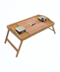 <span class=keywords><strong>Bandeja</strong></span> de Comida Multifuncional de Bambú Personalizada, <span class=keywords><strong>Bandeja</strong></span> de <span class=keywords><strong>Cama</strong></span> con Patas Plegables y Acabado Lacado para Cocina, Sala de Estar, Frutas, Bebidas y Herramientas - Product Image 4