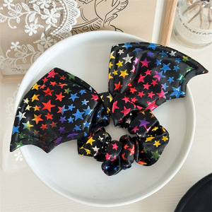 Halloween BAT tóc scrunchies Sao Lễ Hội bên tóc quan hệ ponytail chủ đàn hồi hairband phụ nữ Mũ Nón Phụ kiện tóc - Product Image 3
