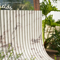 Revêtement mural 3D souple en marbre Bulgari effet colonne romaine, étanche, pour murs décoratifs et piliers de hall de villa