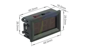 0,56 "0,56 Polegada DC 4.5/4.7/5 ~ 30V Vermelho Azul Verde LED Display Painel Voltagem Medidor Voltímetro 2 Fios Três Digital Voltage Meter