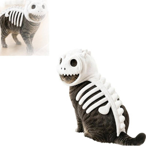 Costume <span class=keywords><strong>di</strong></span> Halloween per Animali Domestici Furrivo, Scheletro <span class=keywords><strong>di</strong></span> Dinosauro 3D in Peluche, Outfit T-Rex per Gatti e <span class=keywords><strong>Cani</strong></span>, Morbido Cotone PP, Regalo Personale - Product Image 5