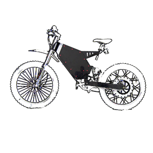 Leistungs starker schwarz-rot-weißer Fahrrad rahmen Ebike Frame Drop Out 170mm mit SUNNY Rear Shock Drei Farben - Product Image 2