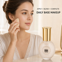 Fond de teint BB crème waterproof 24h Seven Girl, correcteur professionnel, maquillage de luxe, flacon orné, fournisseur en gros