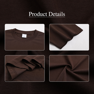 Camiseta de Punto de Algodón Sorona de Alta Calidad, 245G, Color Sólido, Sensación Fresca, Antibacteriana, Secado Rápido, Protección Solar, Estilo Vintage - Product Image 5