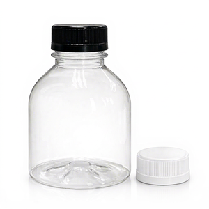 Bouteille en plastique PET de 400 ml avec bouchon à vis de 38 mm pour l'emballage de jus, de smoothies et de gel douche - Product Image 1
