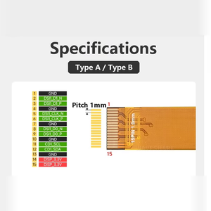 DSI Flexible FPC Ribbon <b>Cable</b>, 15PIN to 22PIN Straight <b>Cable</b>, 12cm Length, DSI <b>Display</b> Connection Flat <b>Cable</b> - Product Image 5
