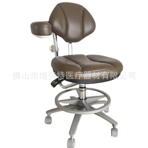 Silla Dental M Y de Material PU, Silla Giratoria con Altura Ajustable Manualmente para Dentistas y Asistentes de Enfermería - Product Image 4