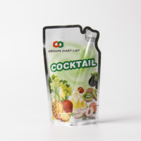 Chine usine pas cher prix jetable en plastique aluminium feuille debout sac d'emballage de boisson Mayler boisson pochette avec paille à l'intérieur