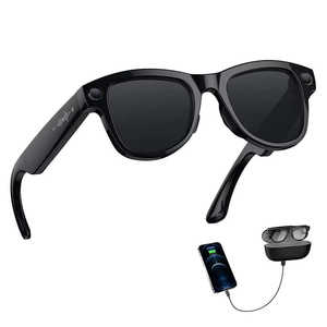 AI Translation M02 lunettes intelligentes avec étui de chargement pour caméra 8MP transfert WIFI BT appel vocal enregistrement vidéo lunettes de soleil - Product Image 1