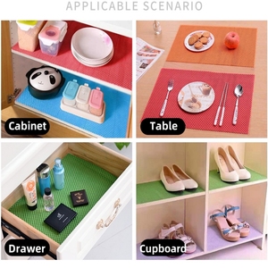 Màu rắn thân thiện với môi cấp thực phẩm chống trượt PVC bọt Kệ lót cho nhà bếp sử dụng tủ công cụ hộp & ngăn kéo - Product Image 5