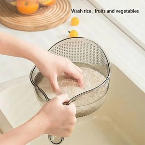 Nhà Bếp đa chức năng Pet nhựa cống giỏ colander gạo & Trái Cây bát rửa cống giỏ với xử lý giỏ lọc - Product Image 3