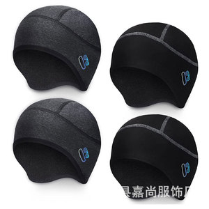 Winter Windproof Ski <b>Cap</b> Fleece Lined Warm Outdoor Hat For Cycling <b>Hiking</b> Running Skiing Adults Solid Color - Product Image 2