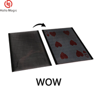 WOW 1.0 Magie Tricks La carte noire magique disparaît Illusion Toy Stage Stunt Props Plastic Close-up Poker