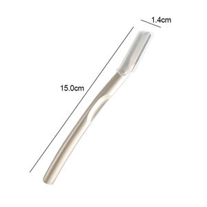 Cuchilla de Precisión Metálica para Depilación, Recortadora de Cejas de Acero Inoxidable, Herramienta de <span class=keywords><strong>Dermaplaning</strong></span> con Cuchillas de Repuesto - Product Image 2