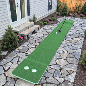 Alfombra de Práctica de Golf GVM al por Mayor, Césped Artificial de PP + Material EVA, Color Verde, Mini Alfombra de Golf con Hoyos, Putters y Pelotas para Interiores - Product Image 1