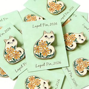Produsen Grosir Pin Enamel Katak Lucu Kartun Anime Pin Kerah Kemasan Kartu Kustom untuk Pakaian - Product Image 6