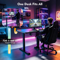 Fabricant de bureaux debout OEM/ODM en gros – Table de bureau réglable en hauteur à moteur unique, idéale pour le gaming