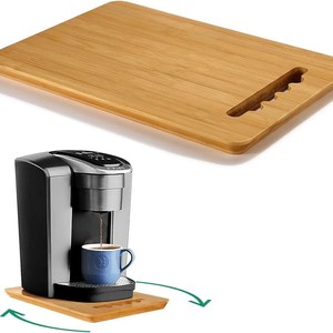 Bandeja deslizante de bambú resistente para electrodomésticos de cocina, base móvil vertical de madera para licuadora y cafetera - Product Image 2
