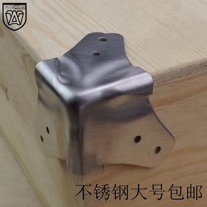 ขายึดมุมสามด้านสแตนเลสสำหรับงานไม้สำหรับกล่องลำโพง - Product Image 1