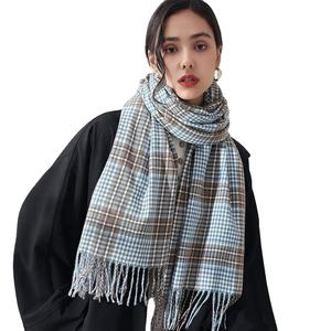 Jingmi OEM Hiver Chaud Gland Plaid Écharpe Femmes Cachemire Châle Style Traditionnel <span class=keywords><strong>Chal</strong></span> Na Kar - Product Image 2