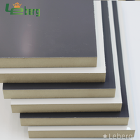 Panneau PET 1220*2440 18mm Noir Blanc Super Mat Brillant PET MDF pour Meubles
