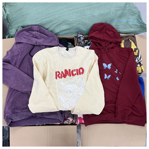 2025 vente en gros de vêtements pour hommes remise d'usine vêtements en stock assortis vêtements en vrac expédition sweats à capuche pour hommes sweats balles - Product Image 5