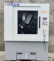 Affûteuse de lames de scie CNC 4 axes industrielle à servomoteur, machine de rectification de haute précision à grande vitesse pour l'atelier d'affûtage et l'alignement automatique des roues