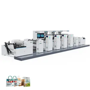 Automatic High Quality 3 Color Full-Automatic Plastic Bag Flexo Printing Machine