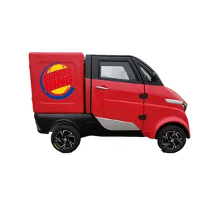 2022 EEC certificate New Design powerful 4 Wheels Mini Electric Cars delivery van truck hotdog delivery car