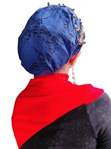 Venta al por mayor YASEEN Nuevo Diseño Pañuelo Musulmán Africano de Encaje con Brillo, Gorro Elástico Ecológico con Lentejuelas Grandes - Product Image 1