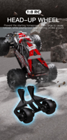 2 batteries HOSHI N518 pour voiture RC télécommandée à l'échelle 1/8, 4x4, 100 km/h, haute vitesse, tout-terrain, drift, course pour adultes