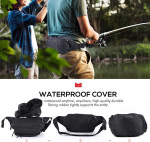 Free sample Multipurpose Recreational Sports Waterproof Waist Bag with Scratch-Resistant <b>Canvas</b> Fabric Custom - Product Image 3