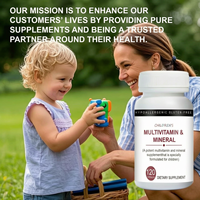Capsules multivitaminées pour enfants OEM, coenzyme Q10 pour la croissance des enfants, vitamines et minéraux pour le développement des enfants, complément facile à avaler